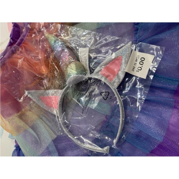 Silver and Pink Rock Star Unicorn Halloween Costume - Picture 6 of 7